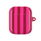 Bold Stripes AirPods Case | Strawberry Burst
