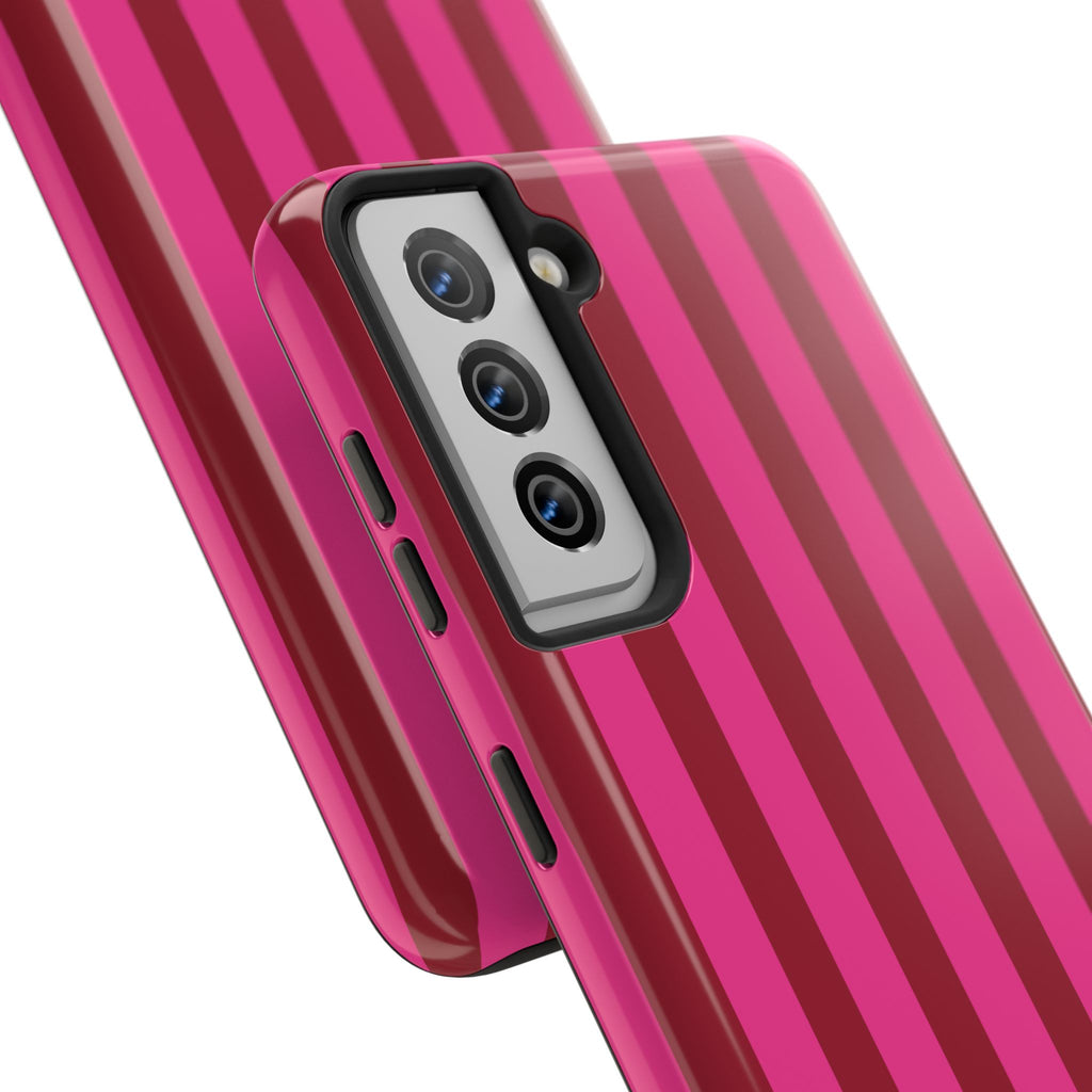 Strawberry Burst Bold Stripes
