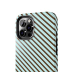 Asymmetrical Lines iPhone Case | Blue and Brown