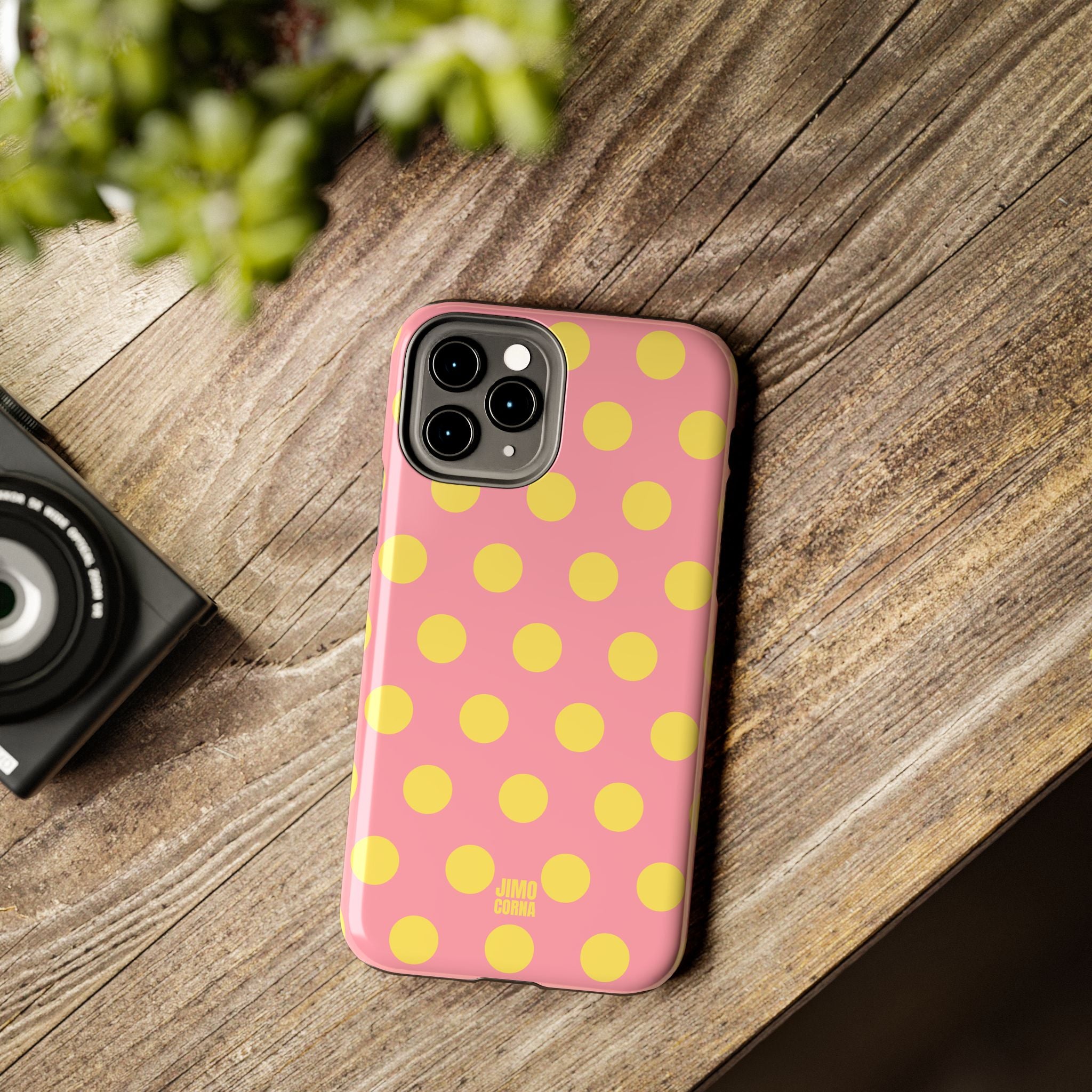 Big Polka Dot | Pink and Yellow
