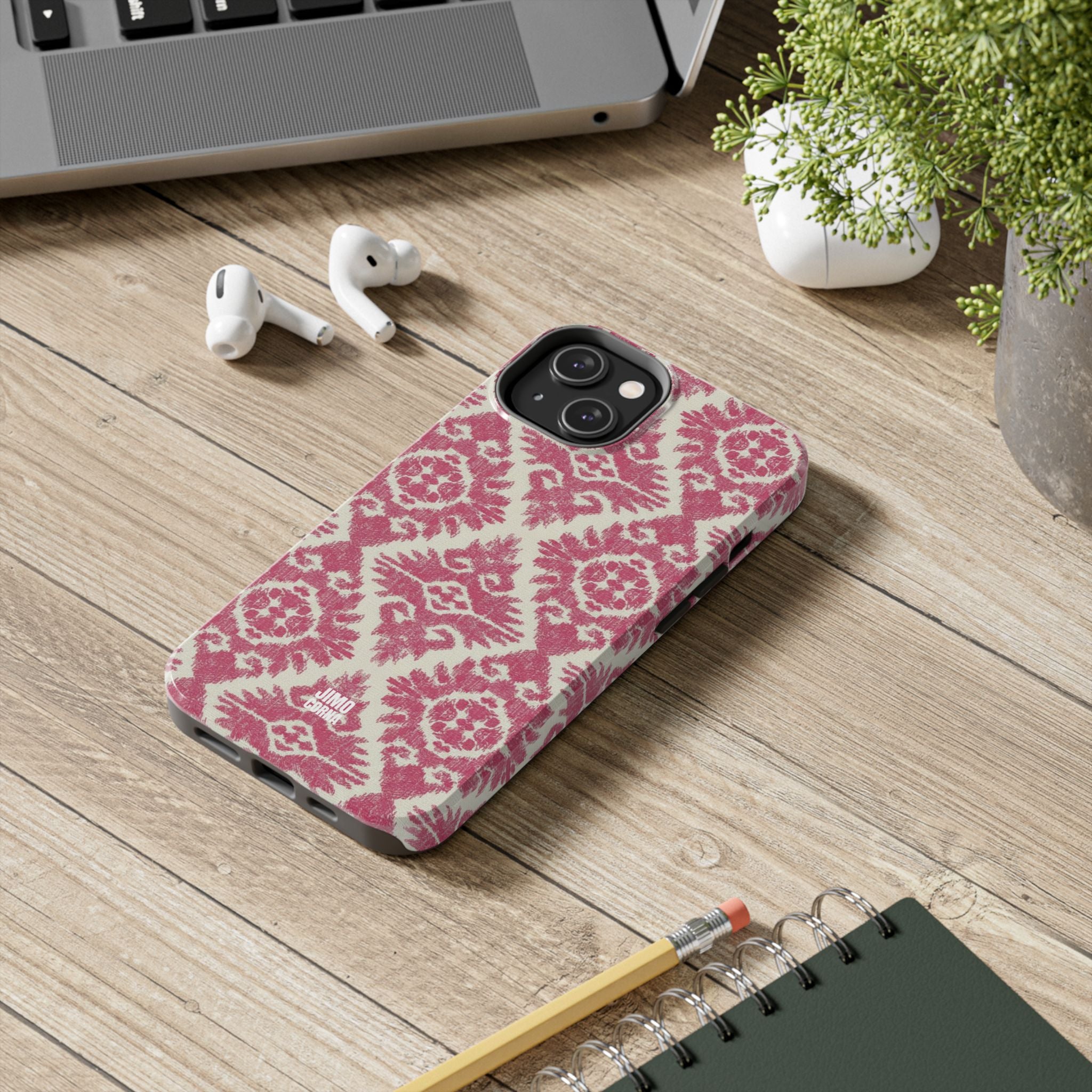 Damask iPhone Case | Pink