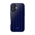 Bold Stripes iPhone Case | Navy Blue