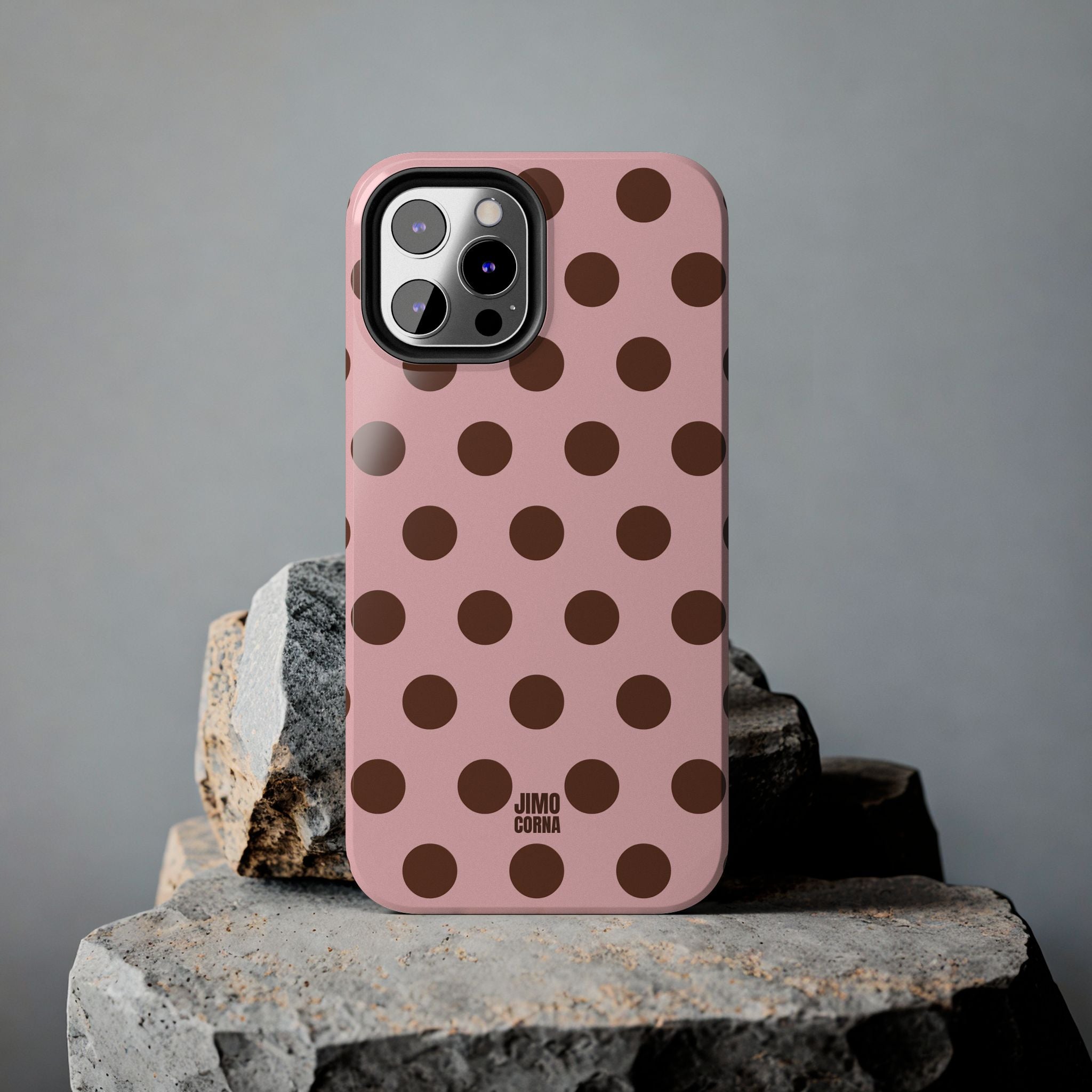 Big Polka Dot | Pink and Brown