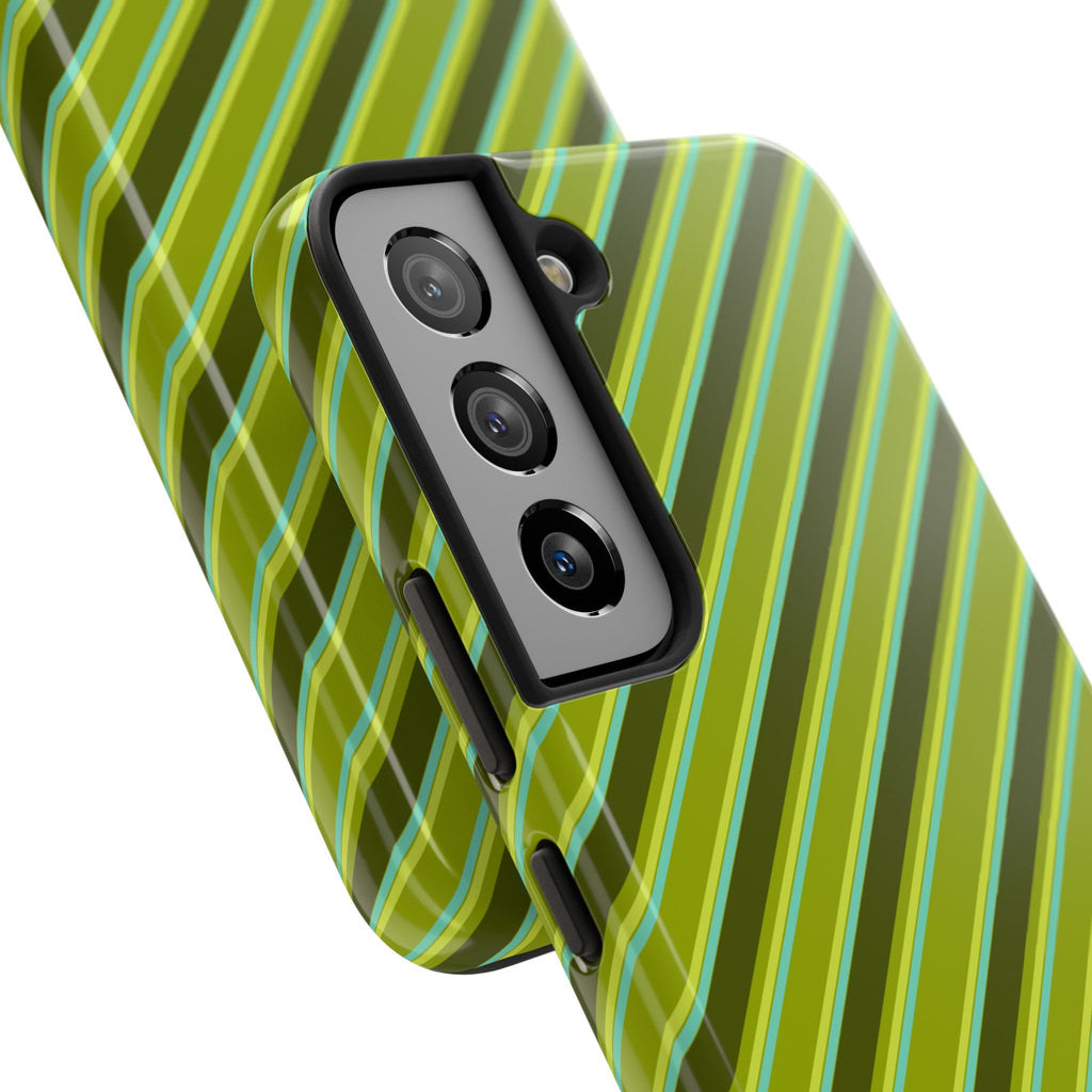 Angelina Stripes | Olive - iPhone Case