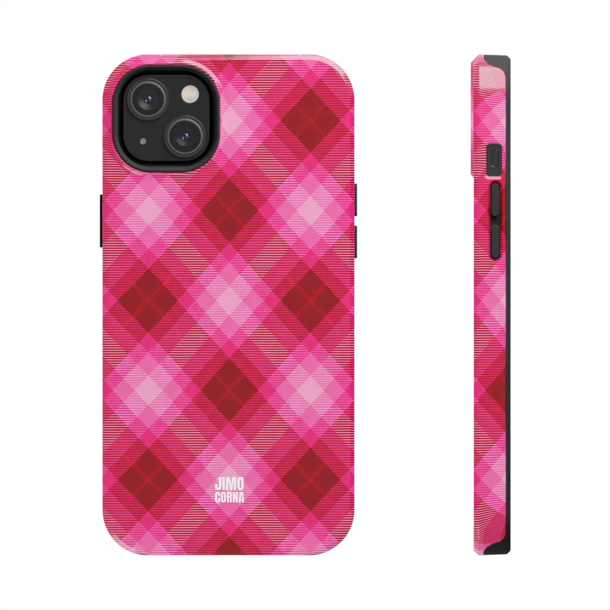 Pink Picnic Plaid iPhone Case