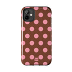 Big Polka Dot | Brown and Pink