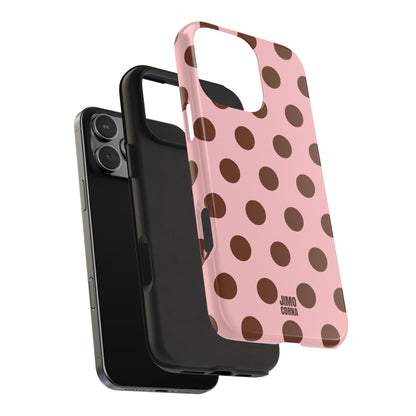 Big Polka Dot | Pink and Brown