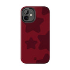 Cherry Red Bold Stars