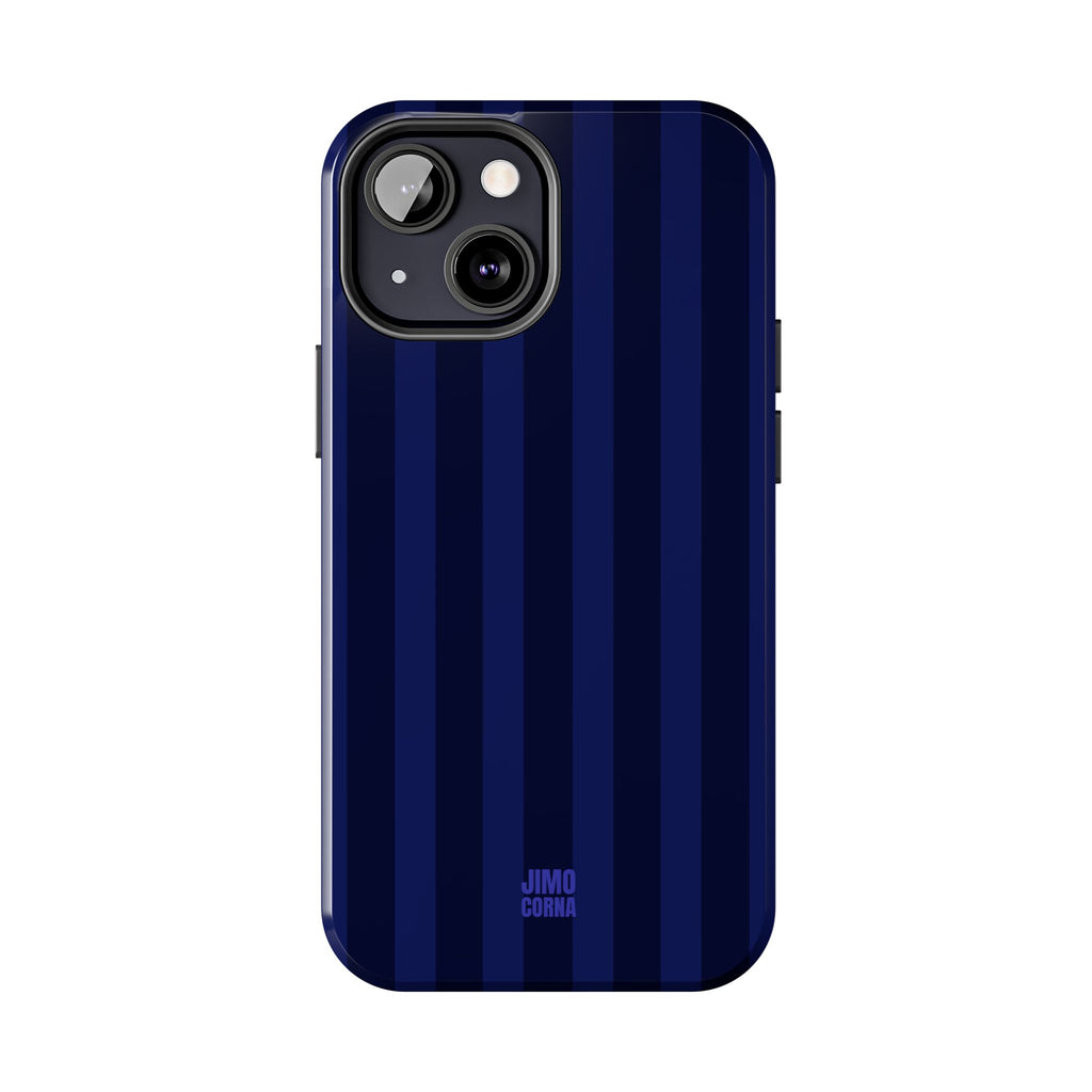 Bold Stripes iPhone Case | Navy Blue