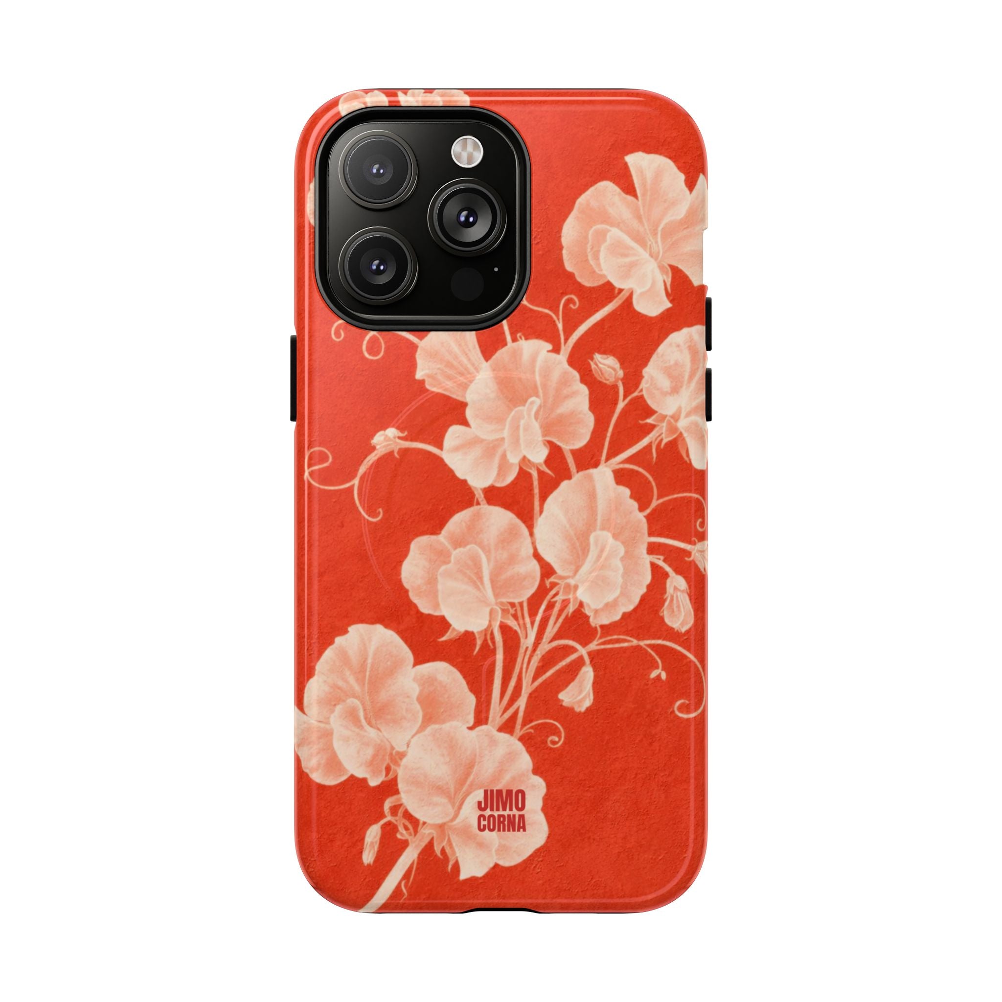 Red Flora MagSafe iPhone Case