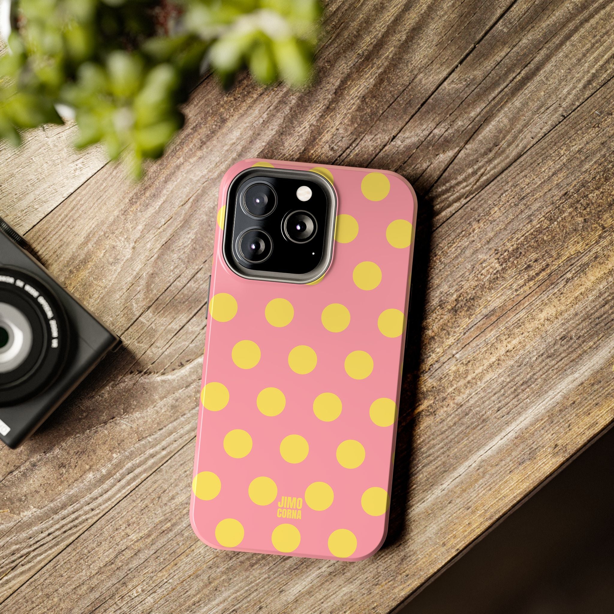 Big Polka Dot | Pink and Yellow