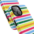 Rainbow Sorbet Stripe MagSafe iPhone Case
