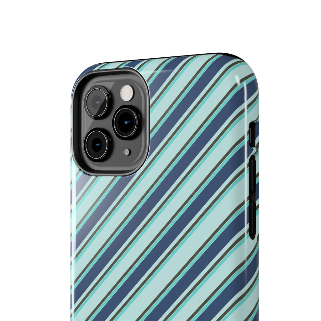 Angelina Stripes | Blue - iPhone Case