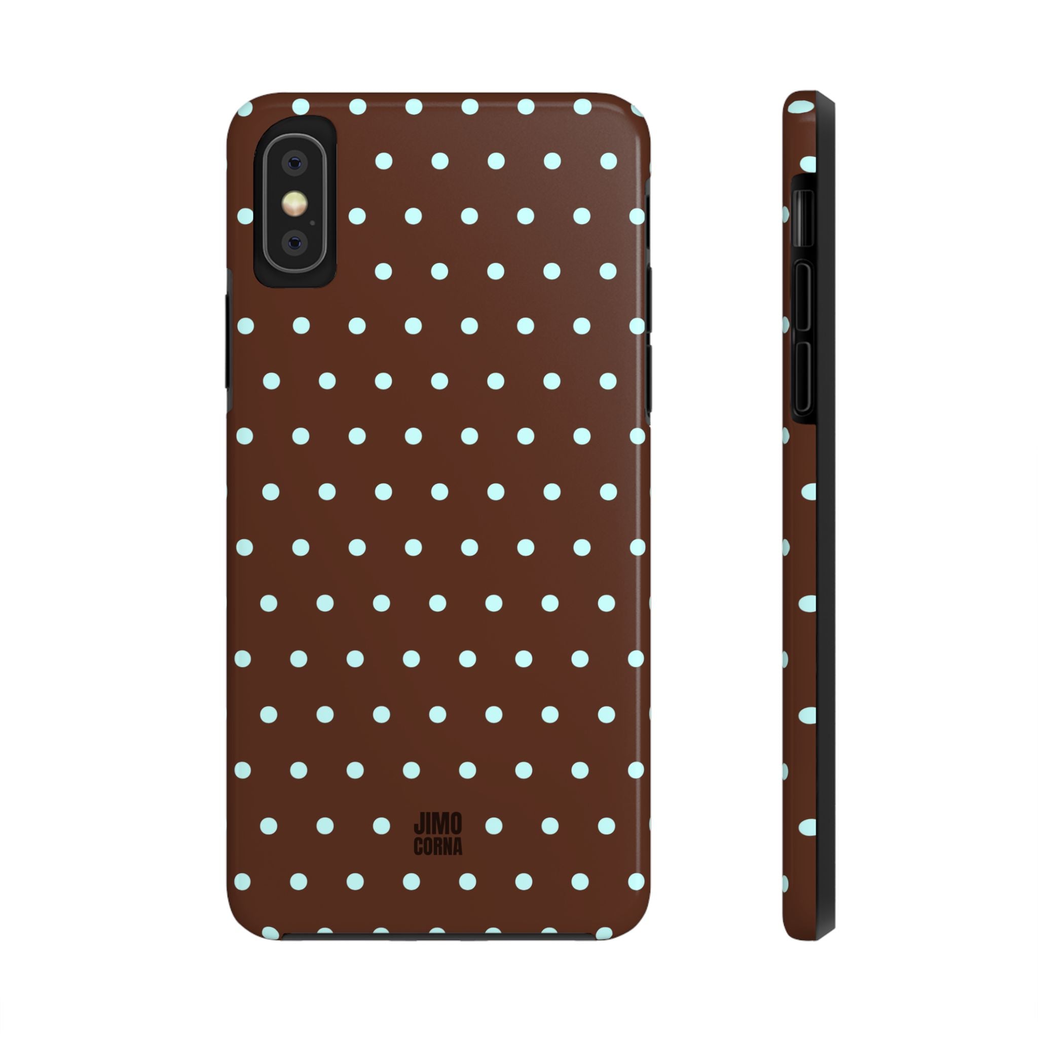 Polka Dot | Brown and Blue
