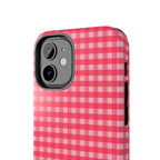 Farm Gingham iPhone Case | Hot Pink