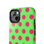 Big Polka Dot | Green and Pink
