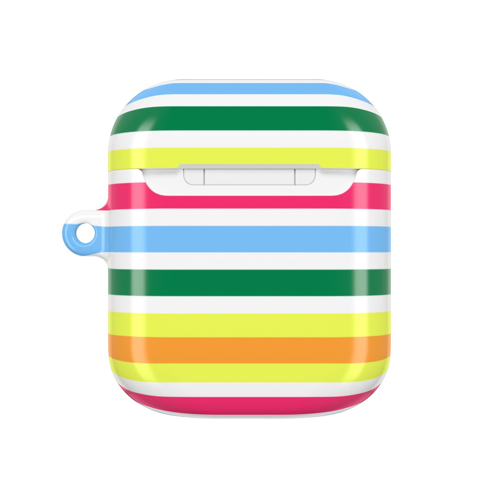Rainbow Sorbet Stripe AirPods Case