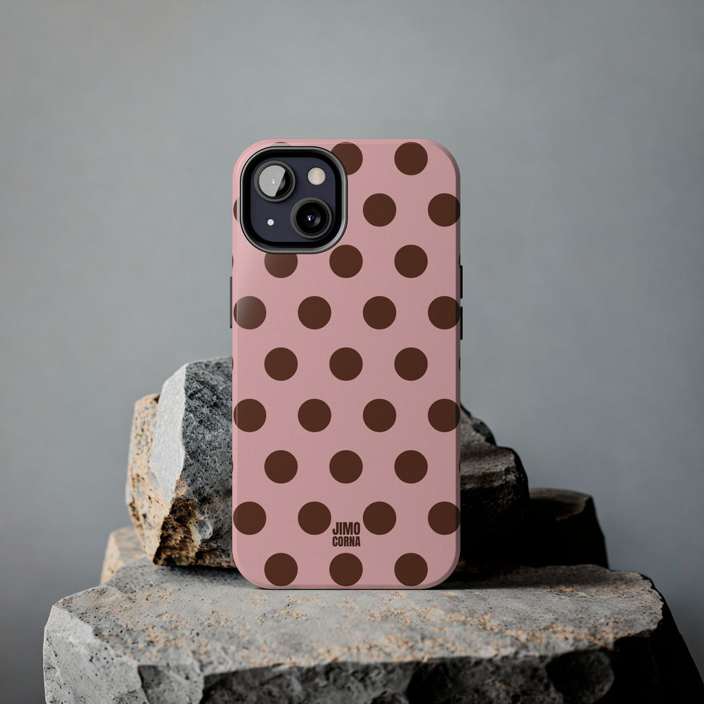Big Polka Dot | Pink and Brown
