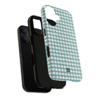 Farm Gingham MagSafe iPhone Case | Blue