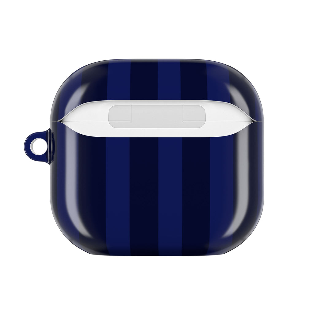 Bold Stripes AirPods Case | Navy Blue