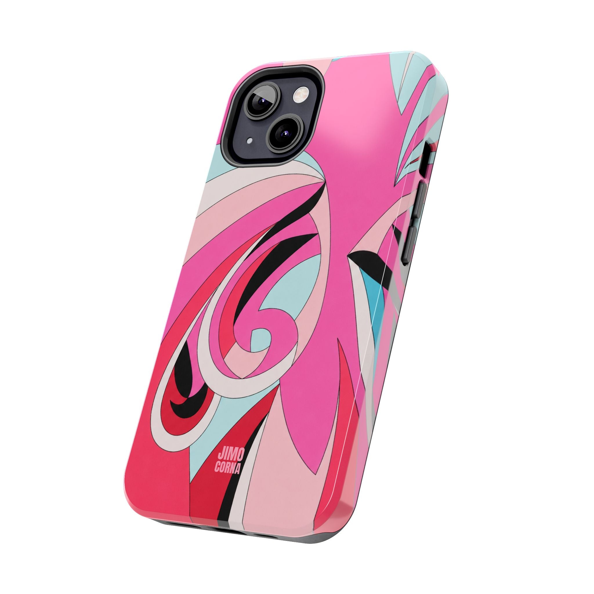 Pink Tropic Swirl iPhone Case