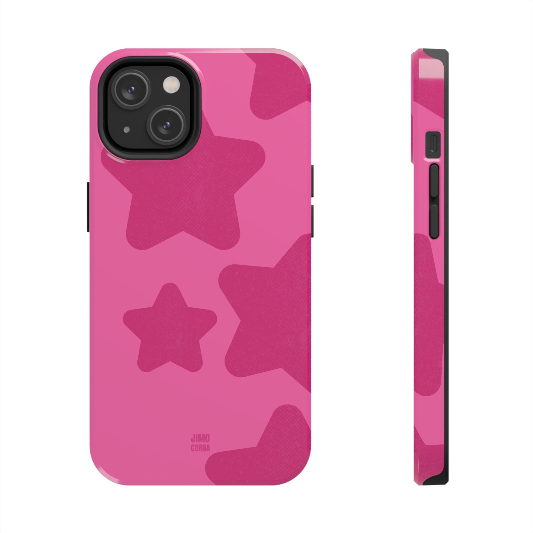 Hot Pink Bold Stars
