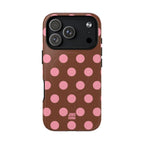 Big Polka Dot | Brown and Pink