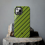 Angelina Stripes | Olive - iPhone Case