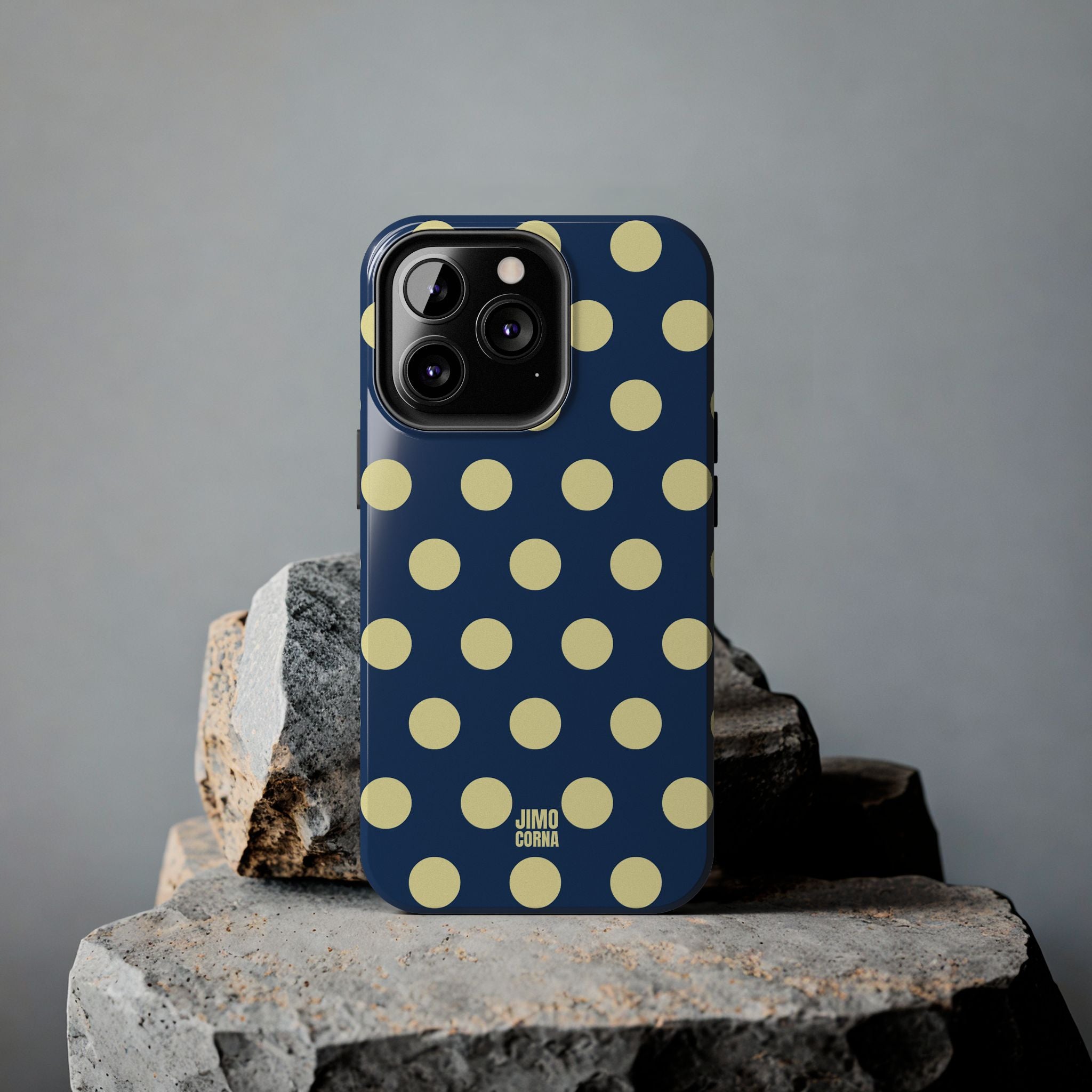 Big Polka Dot | Blue and Cream