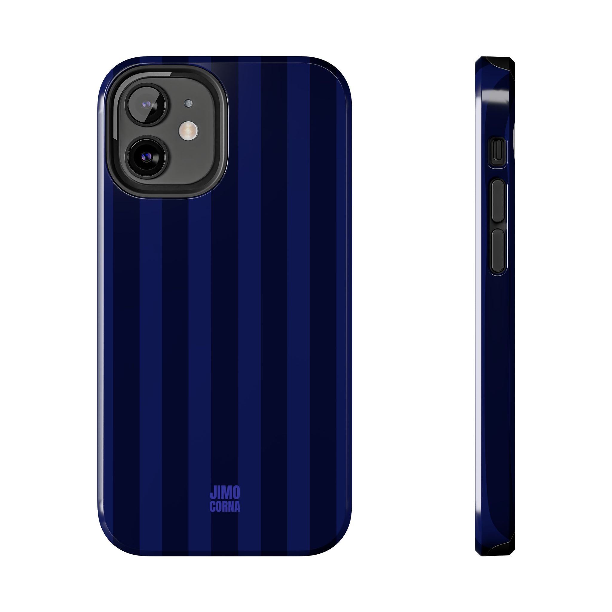 Bold Stripes iPhone Case | Navy Blue