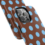 Big Polka Dot | Brown and Blue