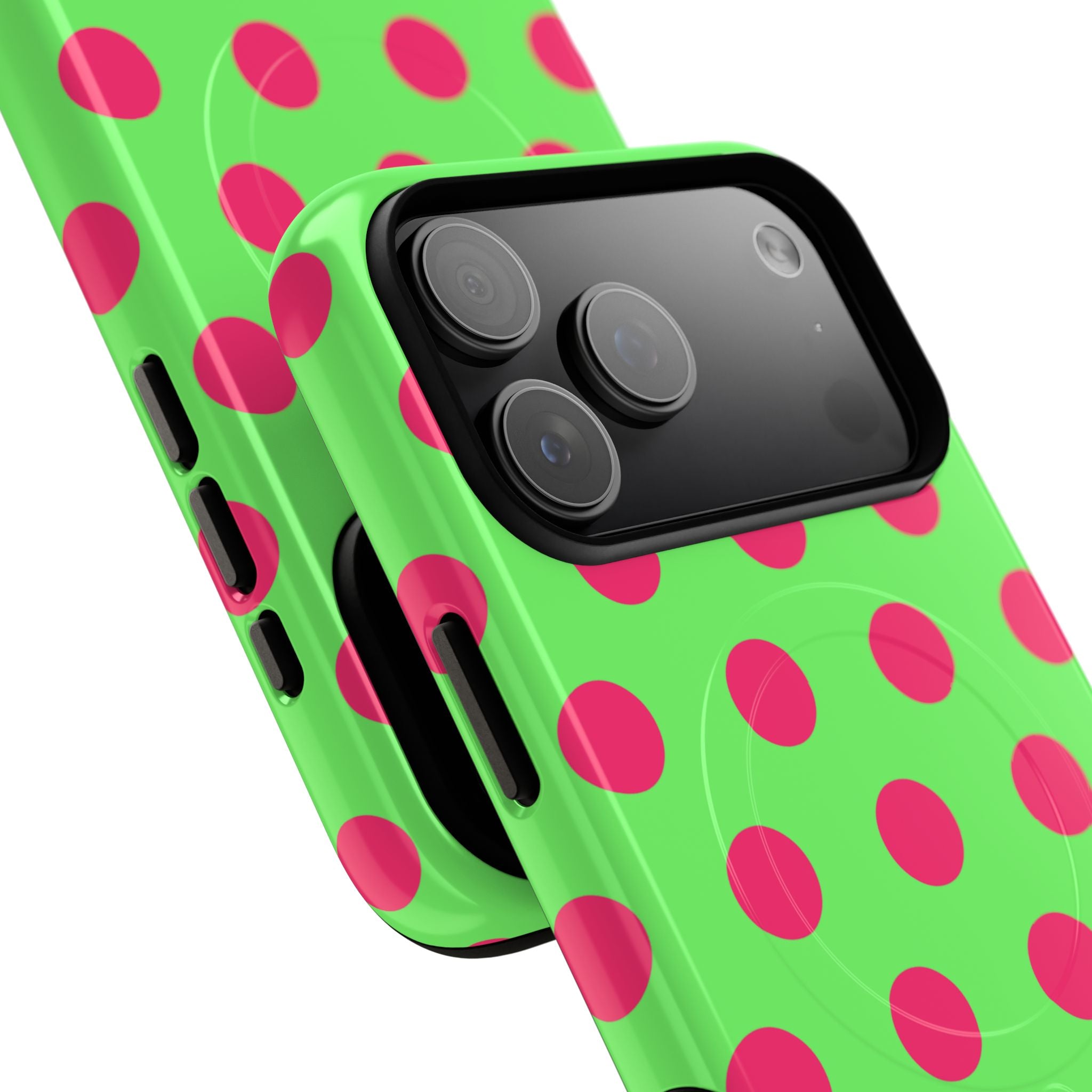 Big Polka Dot | Green and Pink