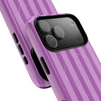 Bold Stripes MagSafe iPhone Case | Plum