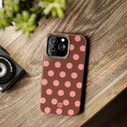 Big Polka Dot | Brown and Pink