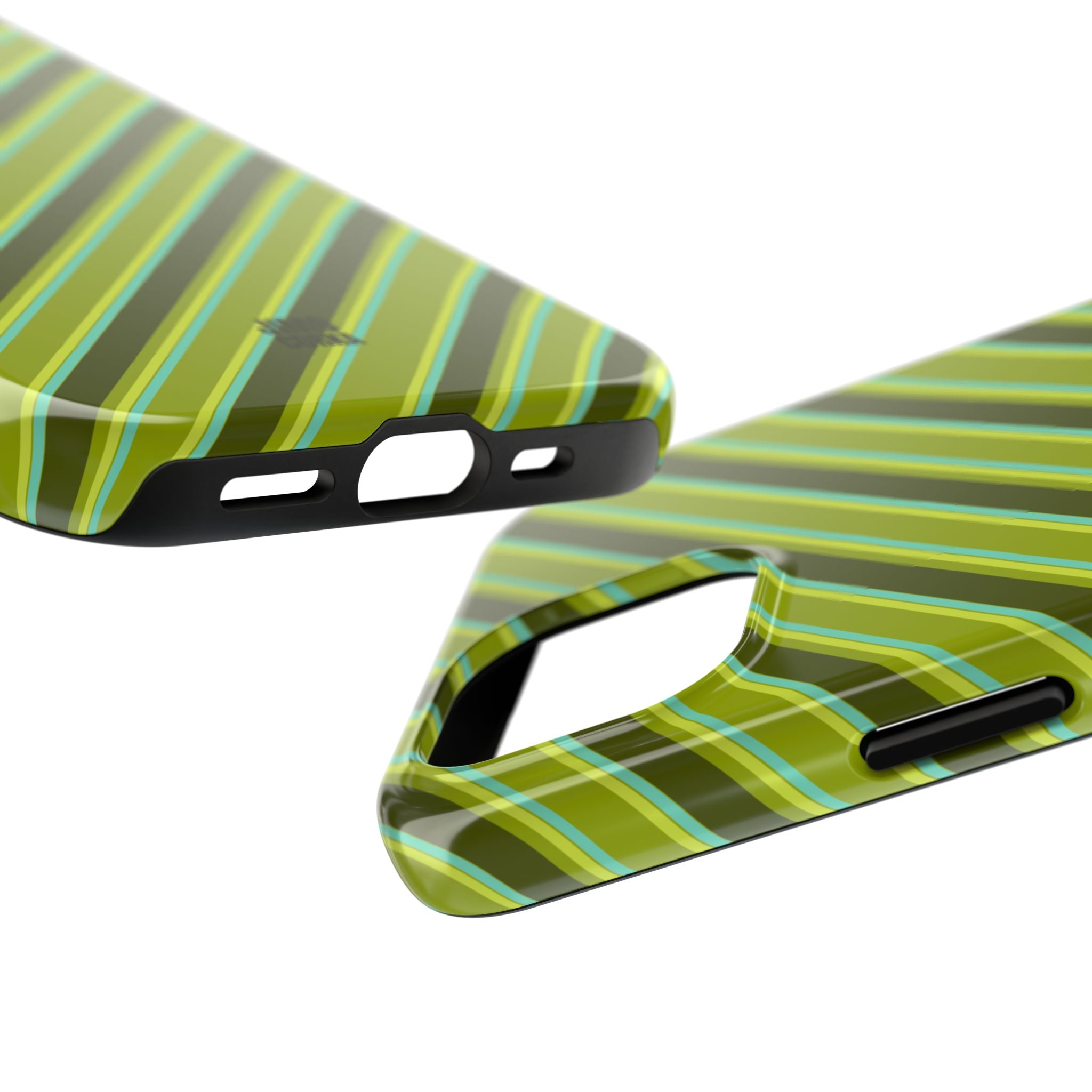 Angelina Stripes | Olive - iPhone Case