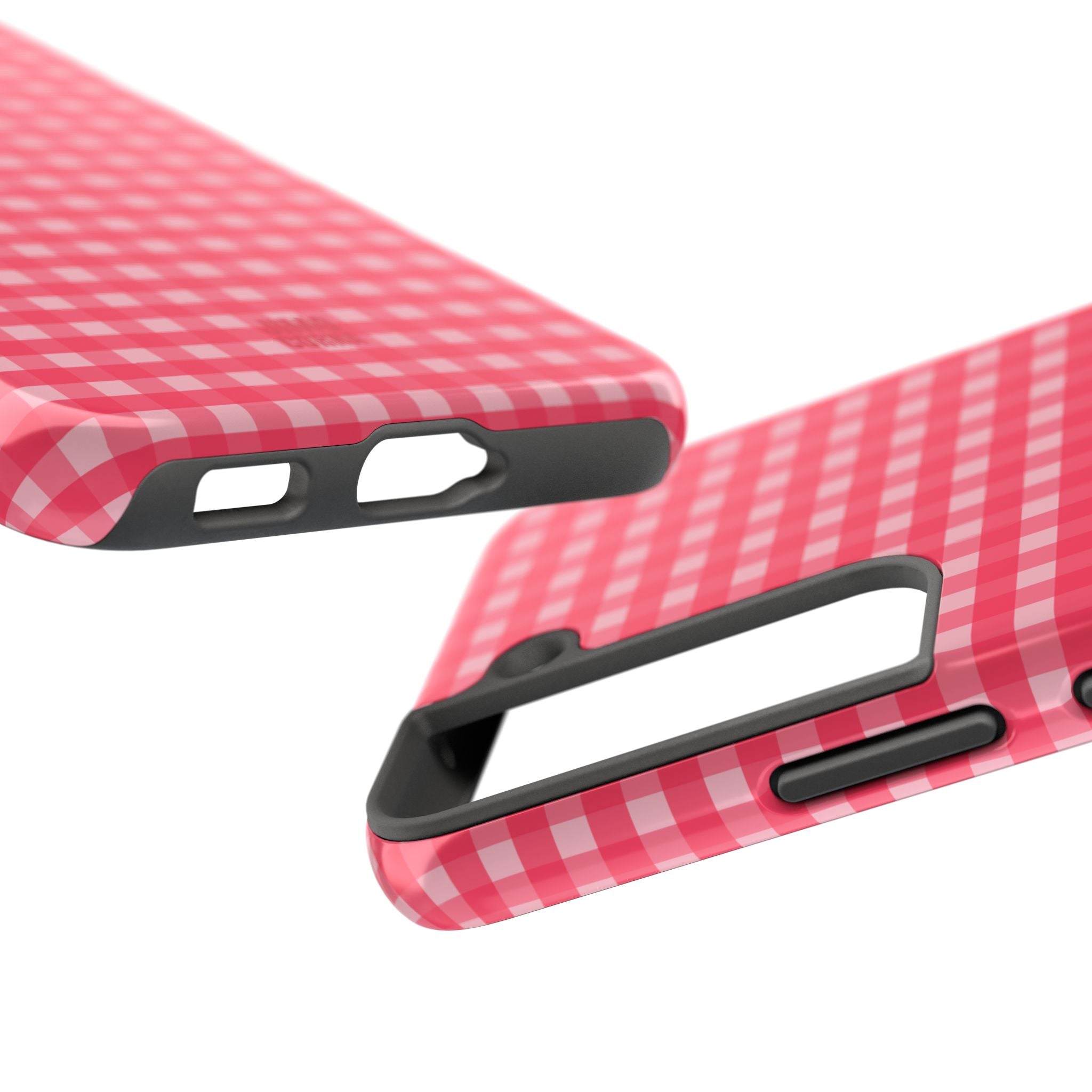 Farm Gingham Samsung Galaxy Case | Hot Pink