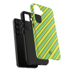 Angelina Stripes | Green - Samsung Galaxy Case