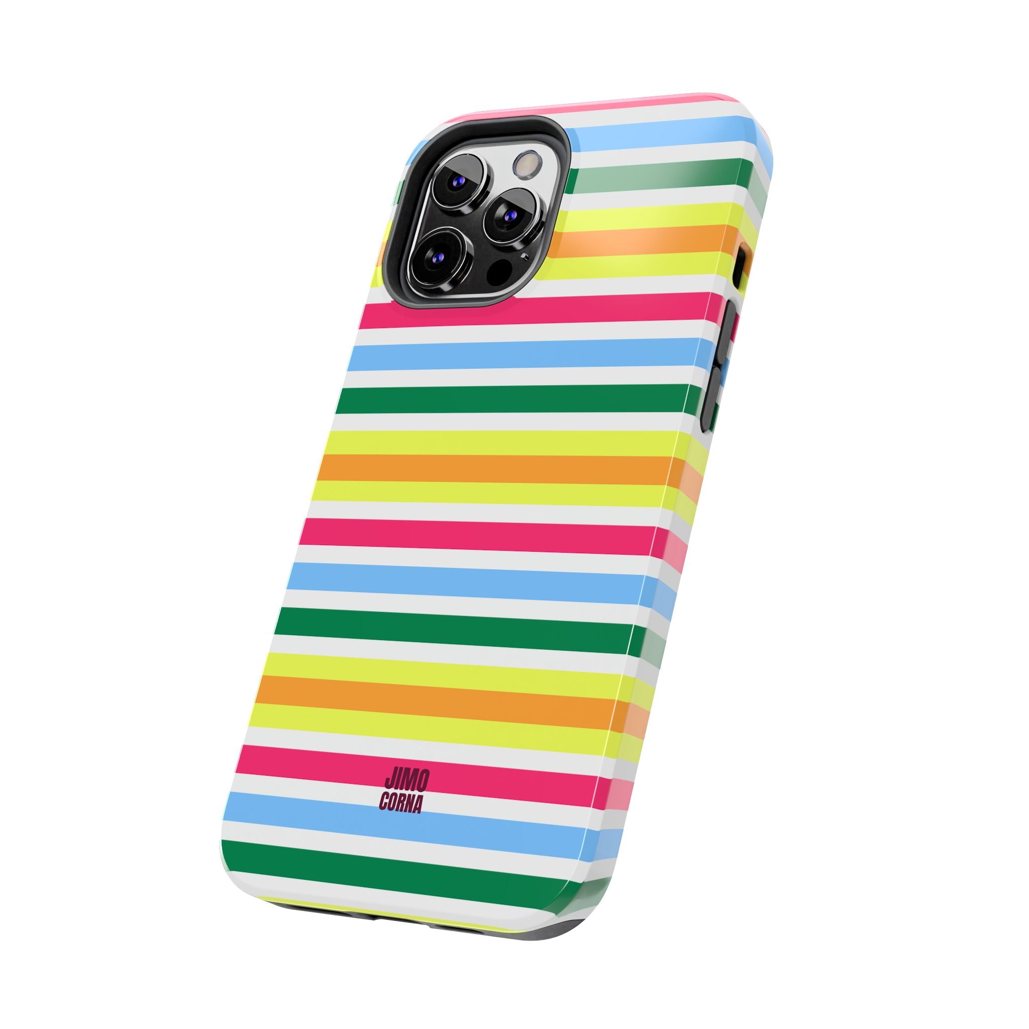 Rainbow Sorbet Stripe iPhone Case