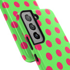Big Polka Dot | Green and Pink