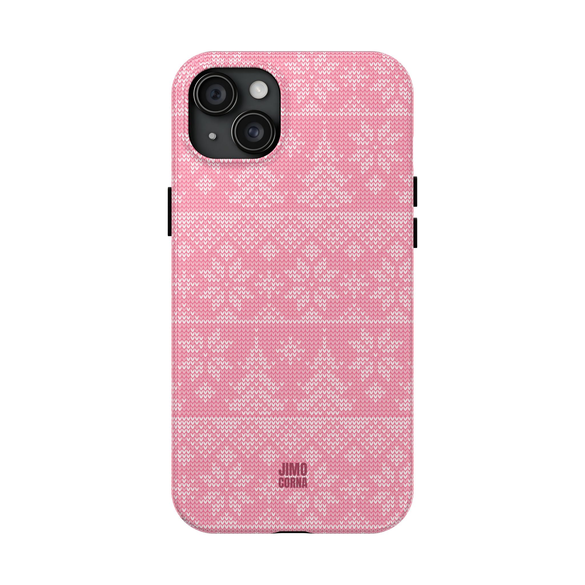 Holiday Knit | Pink iPhone Case