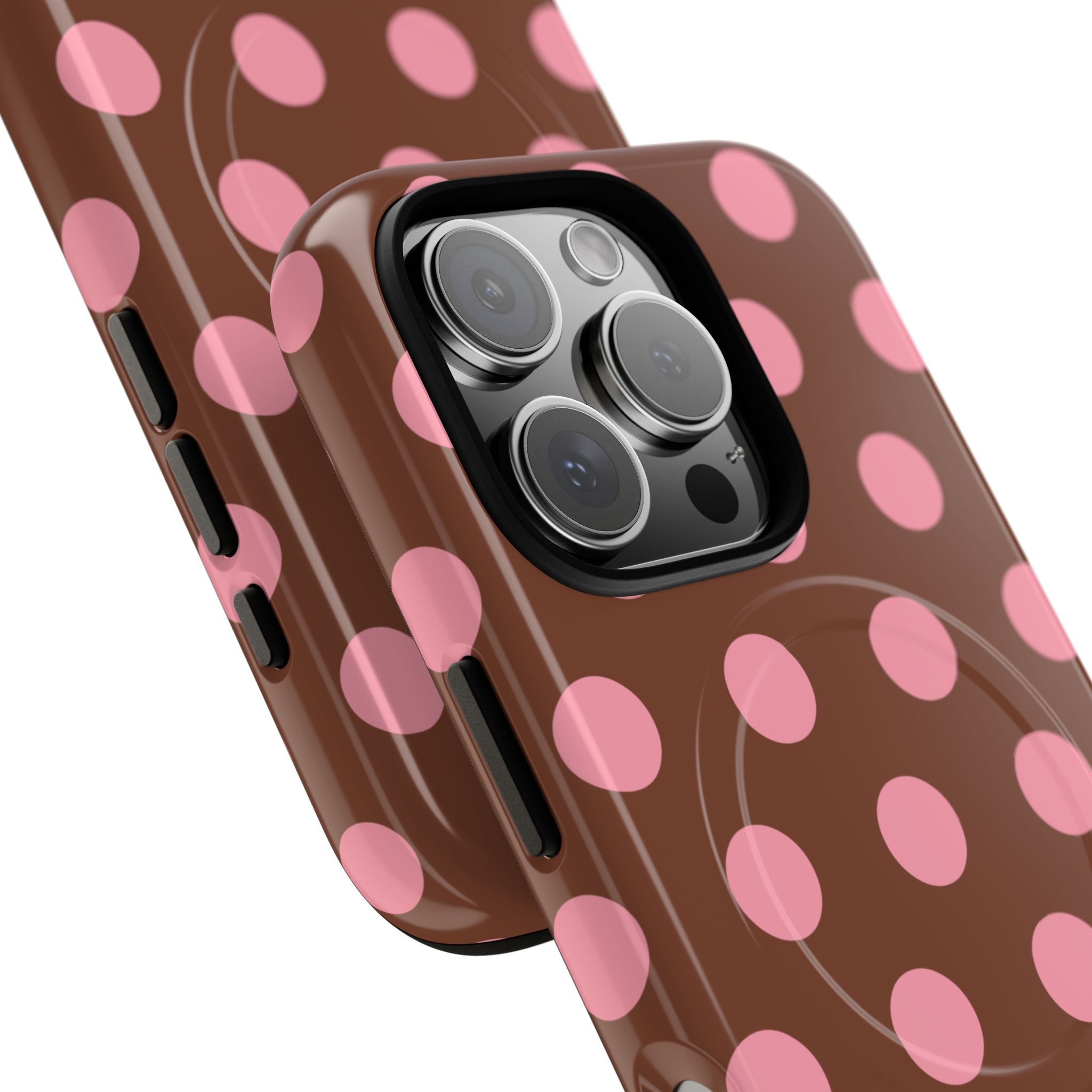 Big Polka Dot | Brown and Pink