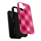 Pink Picnic Plaid MagSafe iPhone Case