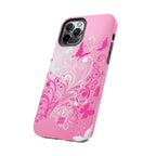 Pink Flutter Garden iPhone Case