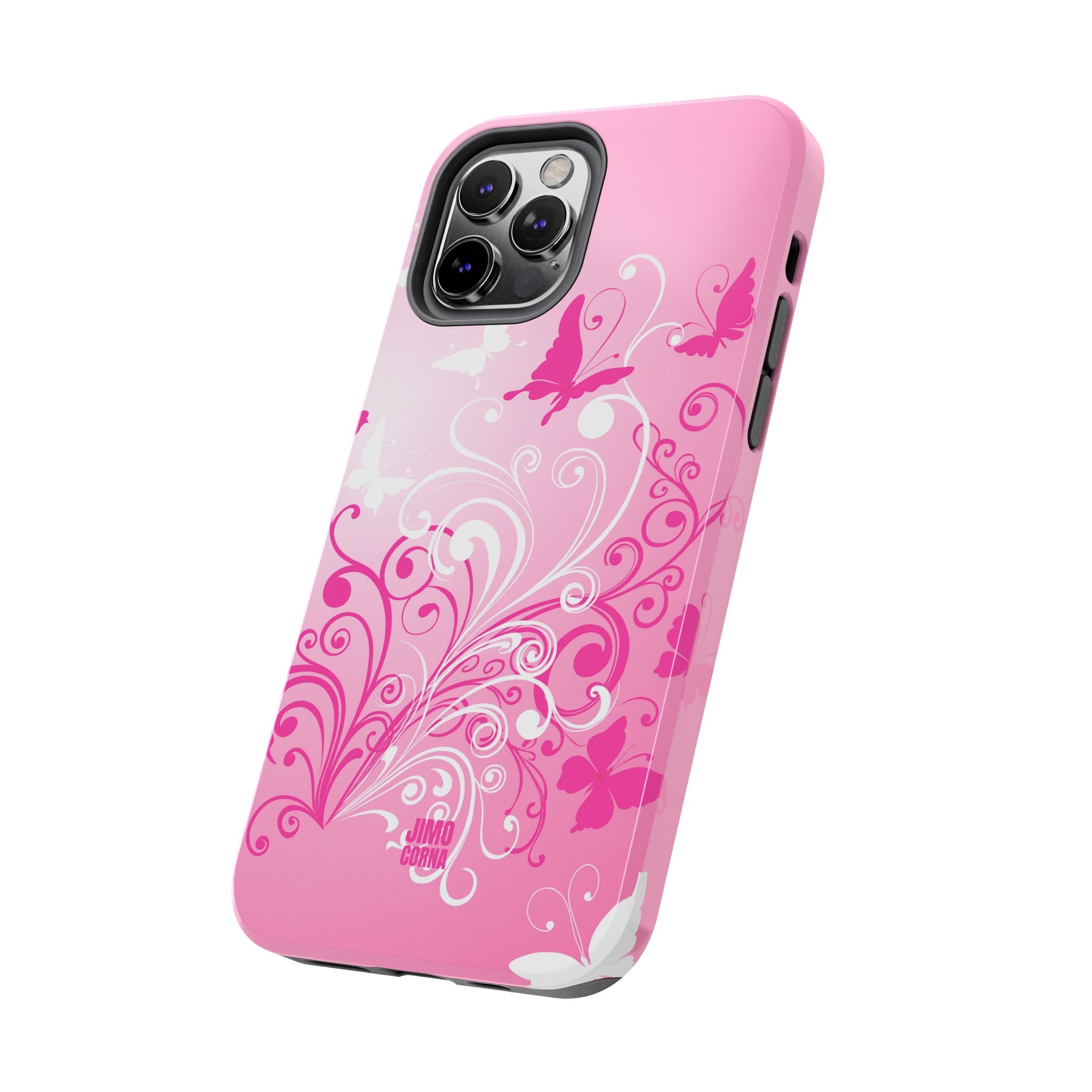 Pink Flutter Garden iPhone Case