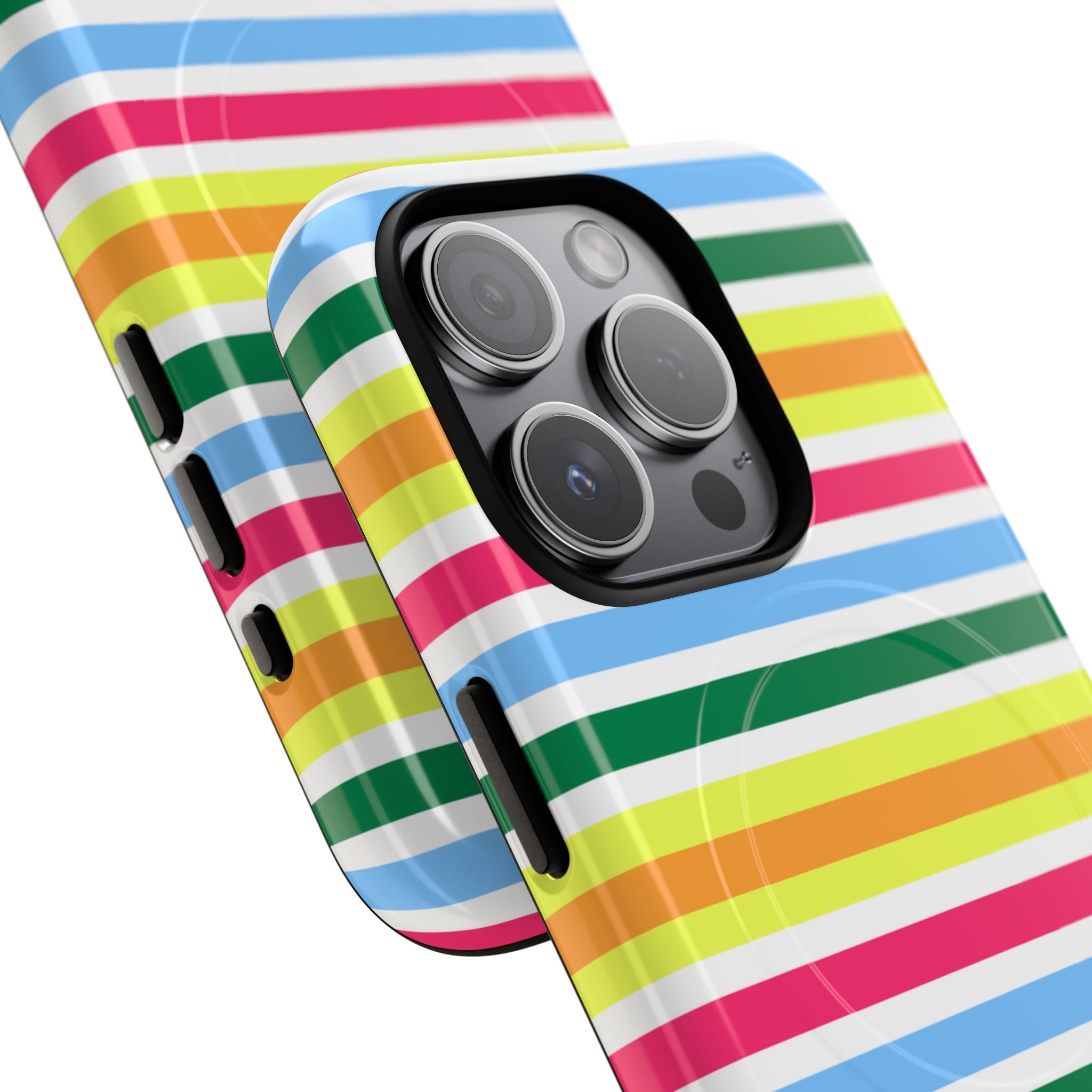 Rainbow Sorbet Stripe MagSafe iPhone Case