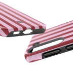 Bold Stripes iPhone Case | Pink and Red
