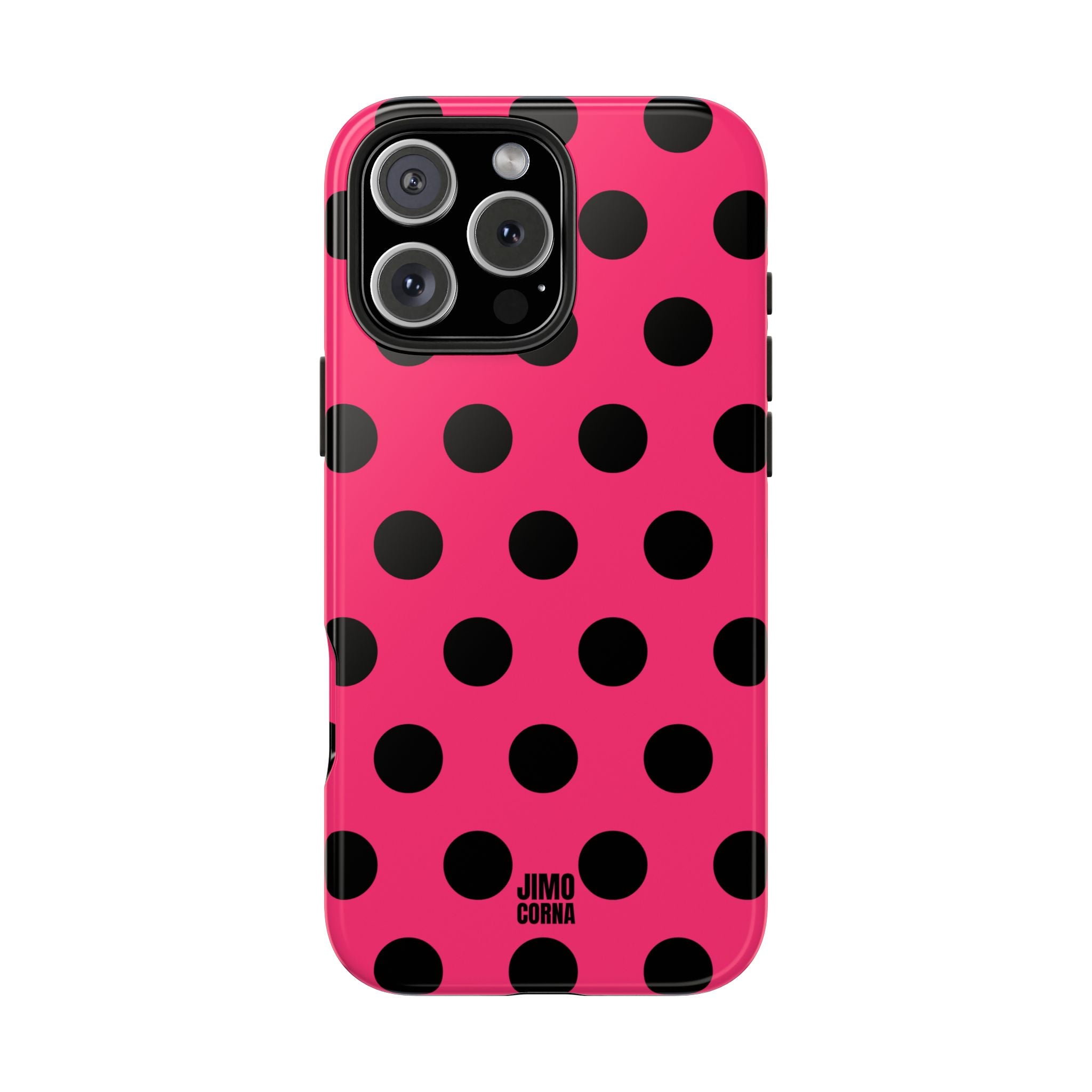Big Polka Dot | Hot Pink and Black