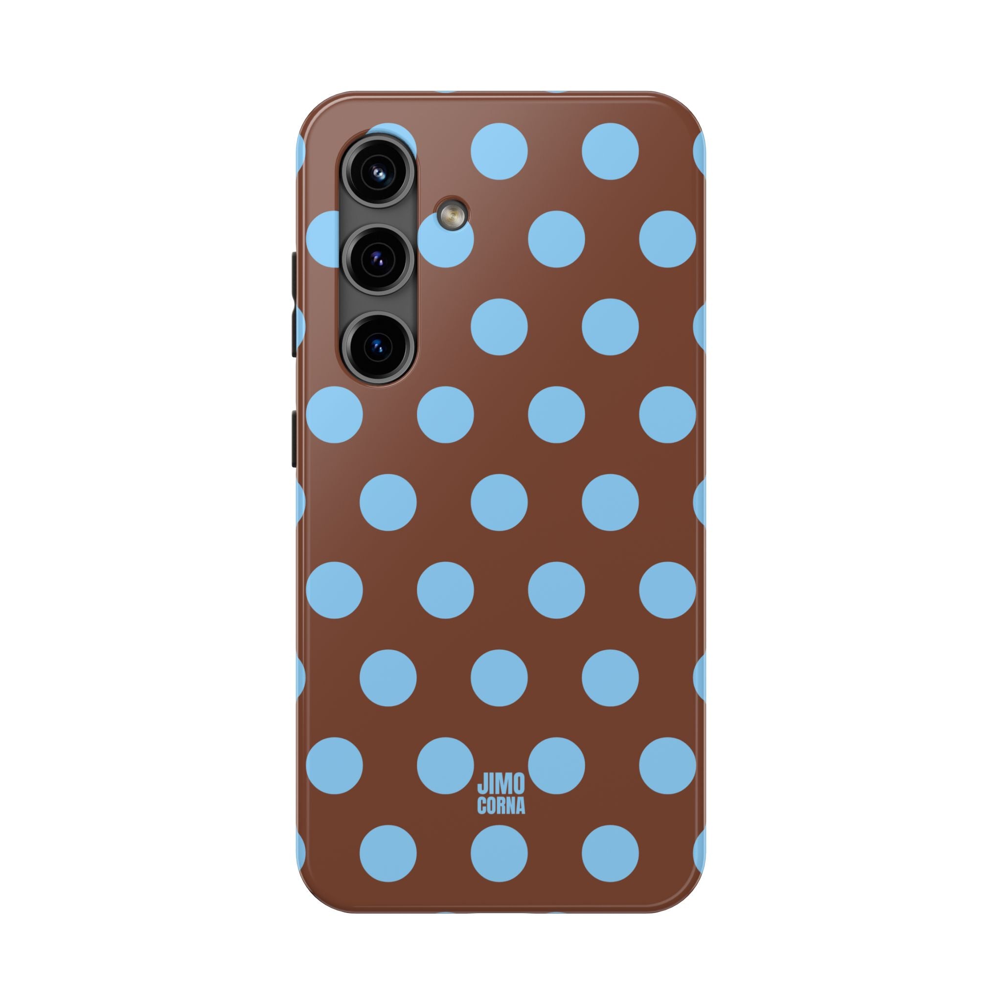 Big Polka Dot | Brown and Blue