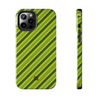 Angelina Stripes | Olive - iPhone Case