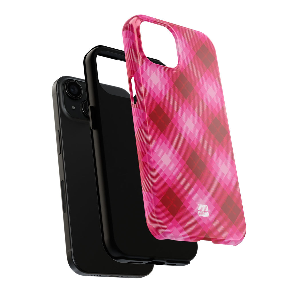 Pink Picnic Plaid iPhone Case